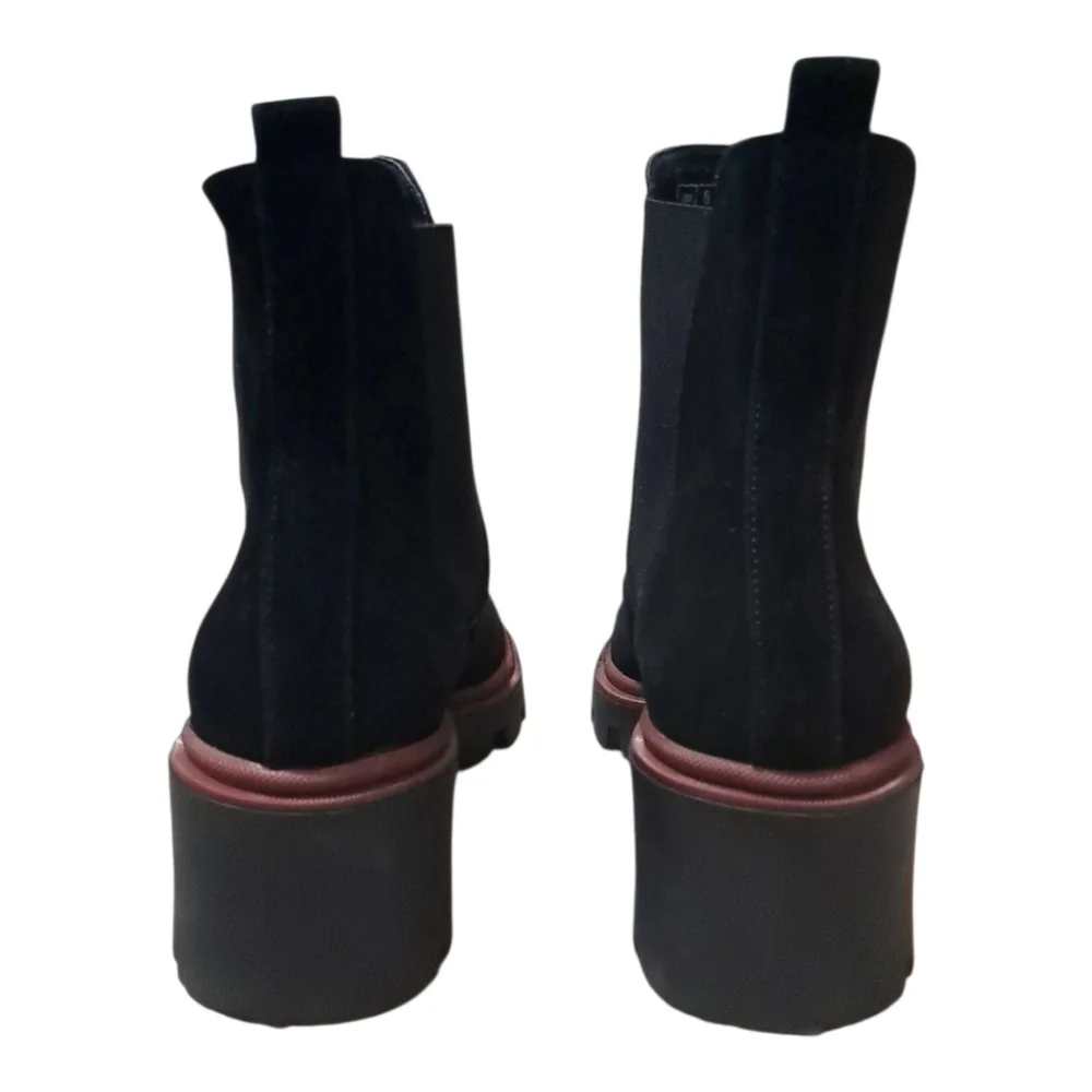 Antonio de Faria Black Suede Chelsea Boots – EU 39 / US 8 – Portugal Made - Picture 13 of 16